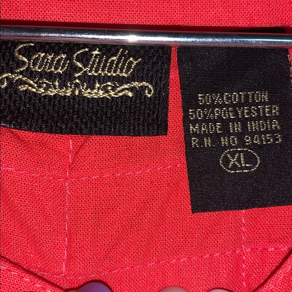 Sara studio coral vintage jacket with snaps - Picture 8 of 9